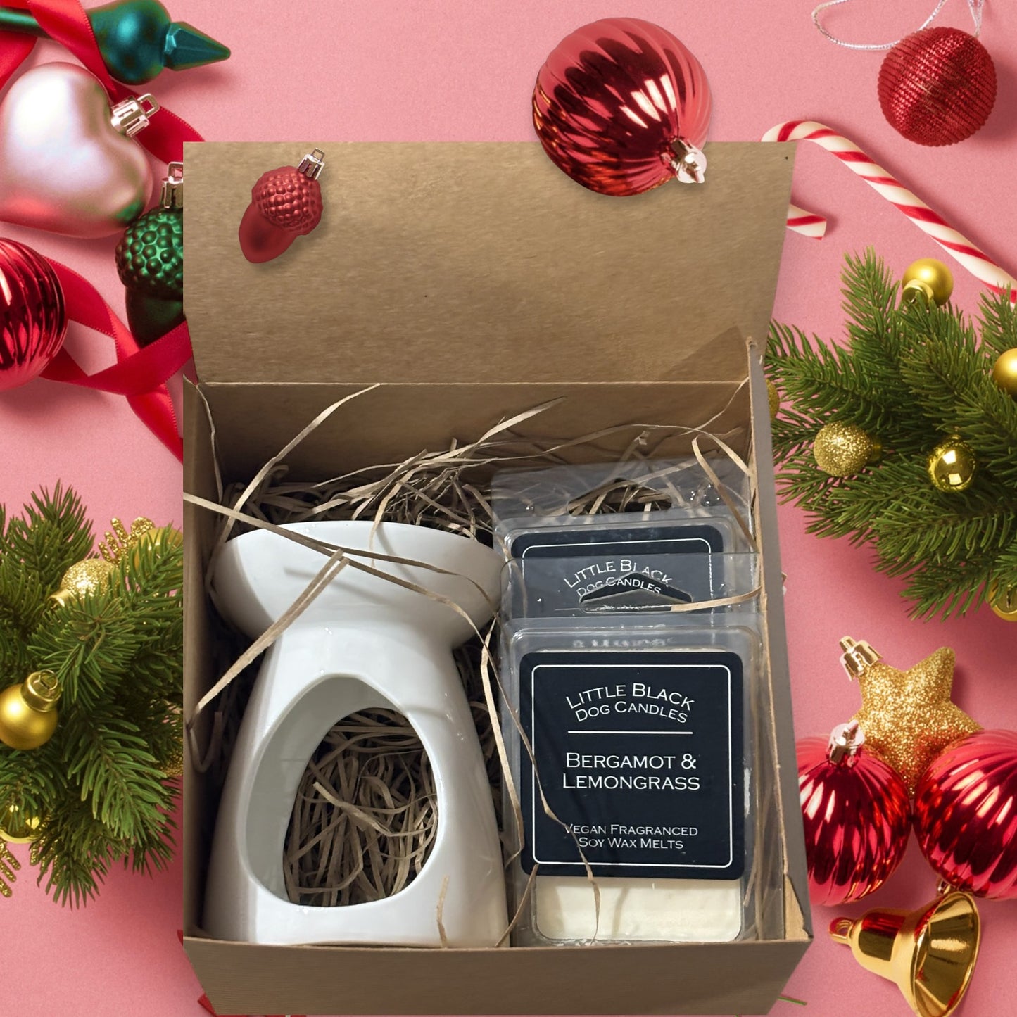 Wax burner and wax melts gift set