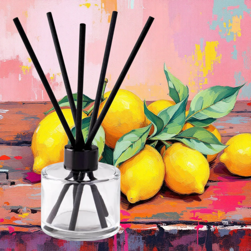 Lemon Zest fragranced vegan reed diffuser