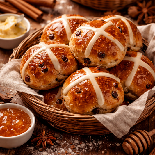 Hot Cross Bun fragranced soy wax melts