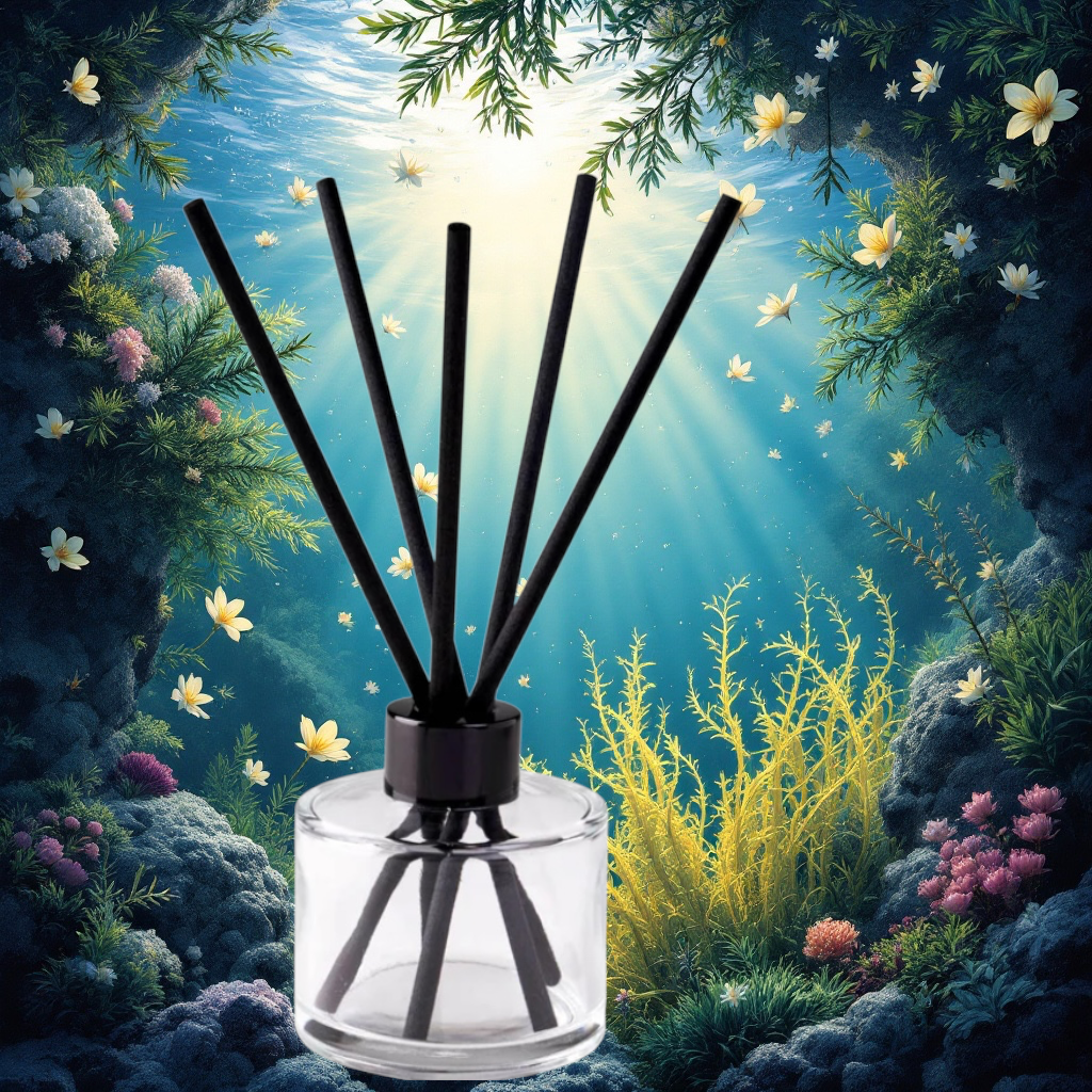 Seaweed & Juniper fragranced vegan reed diffuser