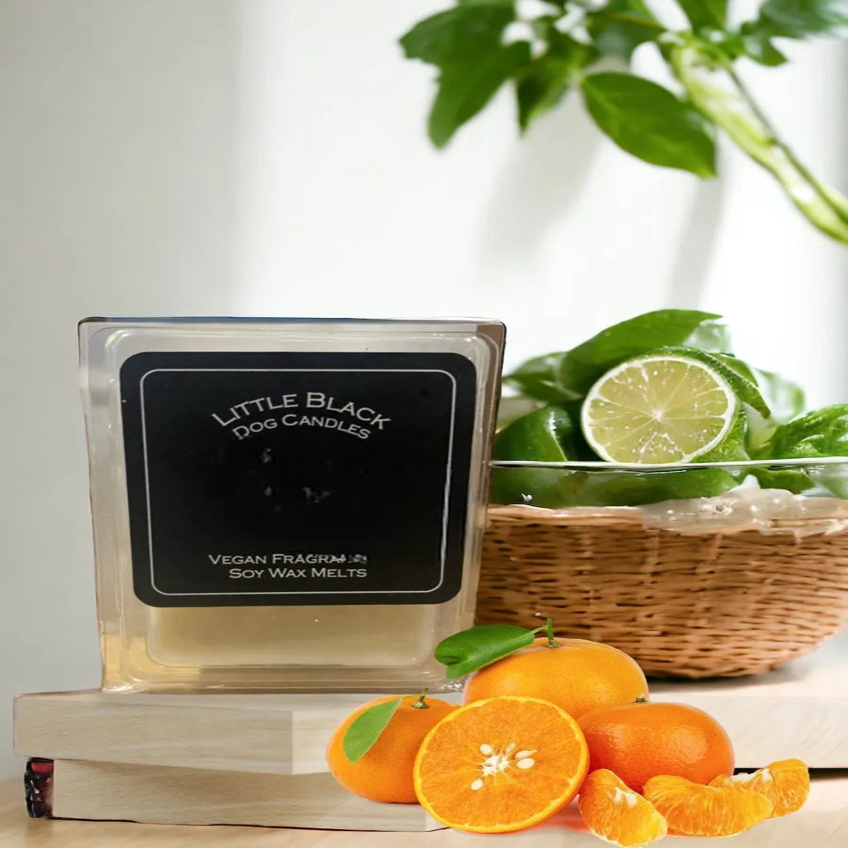 Lime, Basil and Mandarin fragranced soy wax melts