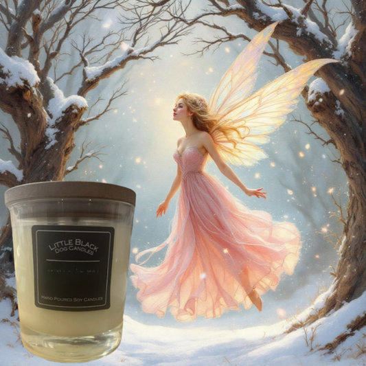 Winter Angel fragranced hand poured soy wax candle
