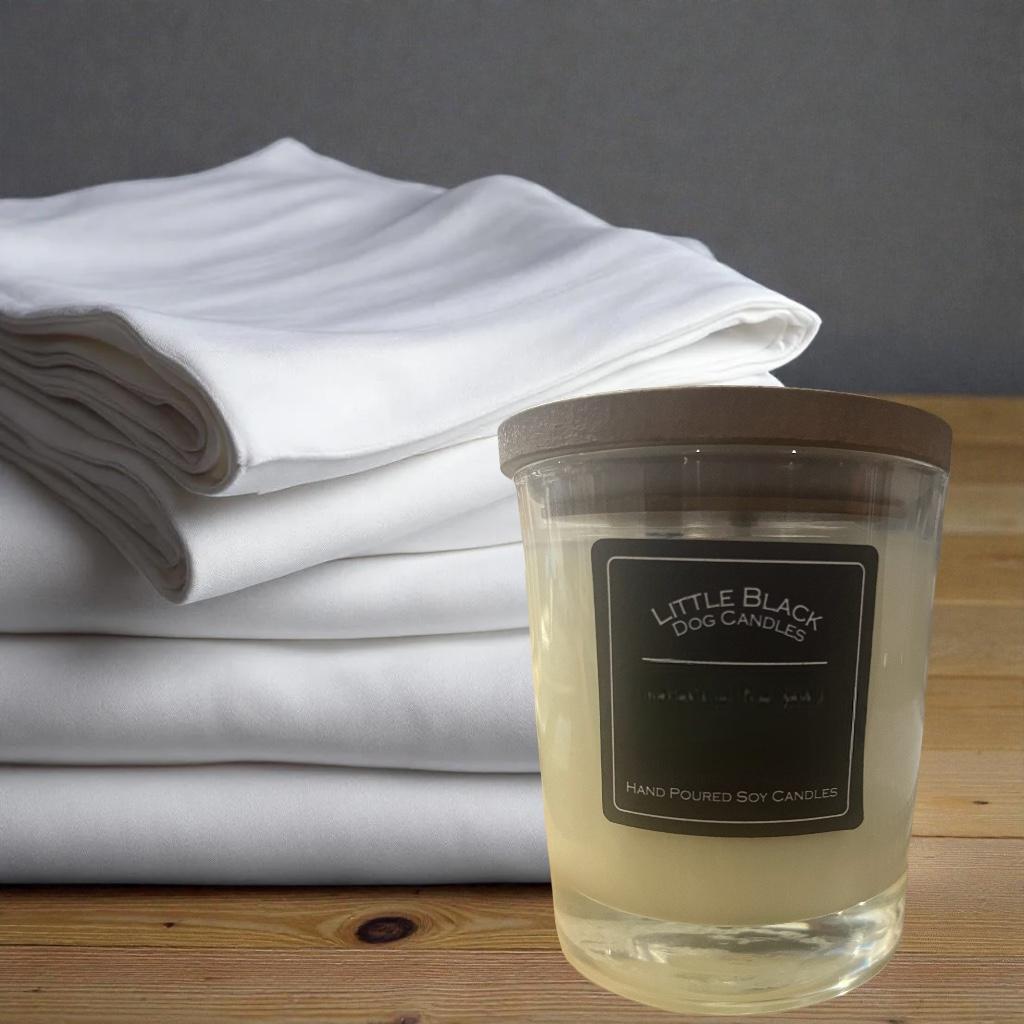 Fresh Linen fragranced soy wax candle
