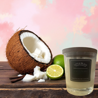 Coconut & Lime fragranced soy wax candle