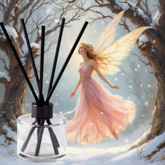 Winter Angel fragranced vegan reed diffuser