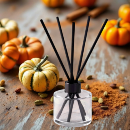 Pumpkin Spice fragranced vegan reed diffuser